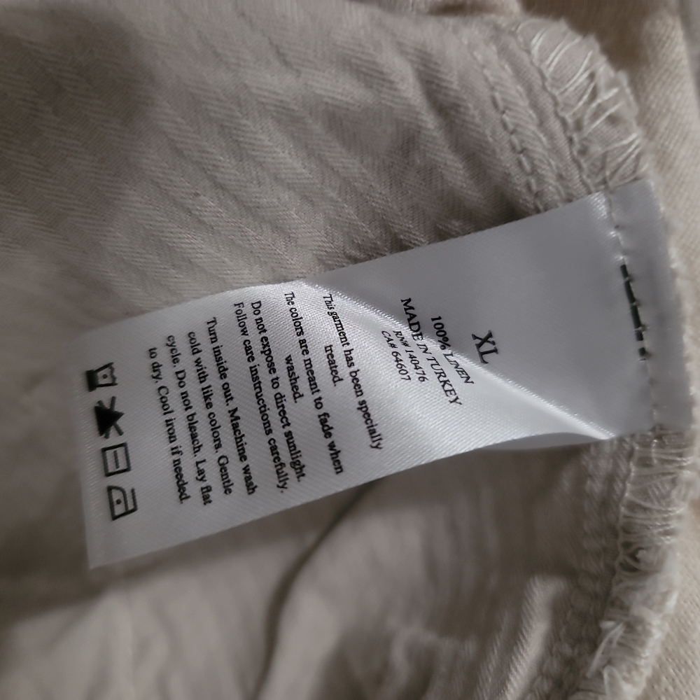Faherty Essential Linen Short In Weathered Sand - Picture 14 of 14